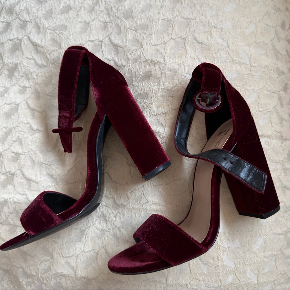 Mix No. 6 Burgundy Velvet Heels